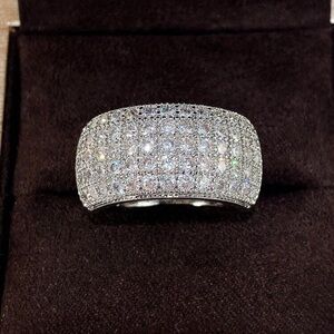 RECTANGULAR DIAMOND BRIDAL RING